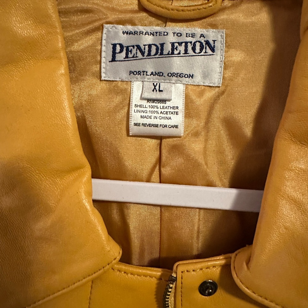 Pendleton Mustard Leather Jacket - image 8
